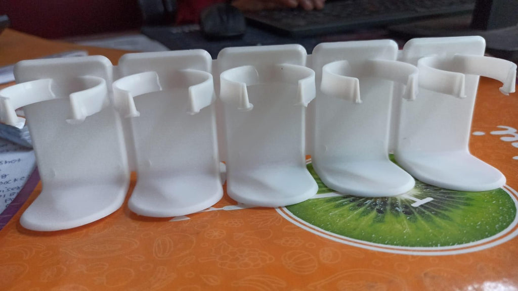 5 Grid Plastic Cosmetic Organiser No Punching Cuttable Storage Holder (Pack of 2)